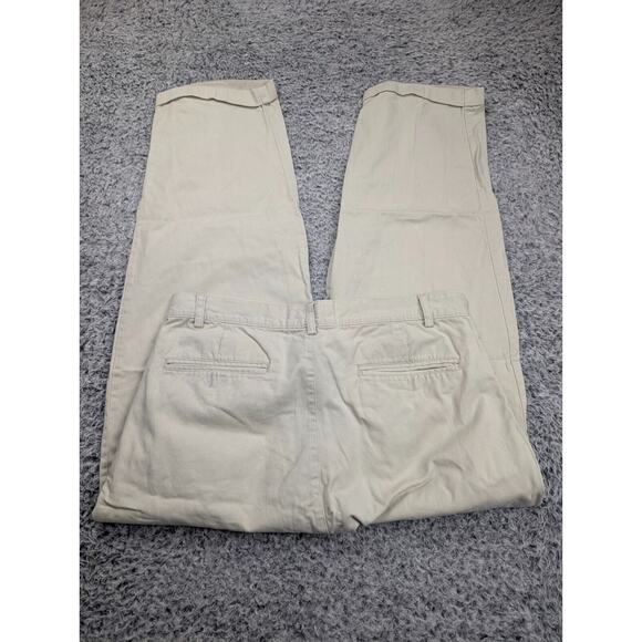 Gap Pants Mens 34X30 Beige Relaxed Distressed Casual Minimal Preppy Work Chore - Picture 1 of 10